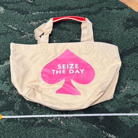 kate spade Handbags - Kate Spade Canvas Tote Bag - Seize The Day NWT